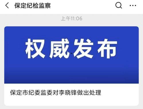 保定最新爆料事件处理结果,官方公布处理结果,真相大白 第1张 保定最新爆料事件处理结果,官方公布处理结果,真相大白 第1张